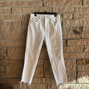 Topshop White Straight Leg Women’s Jeans — Size 32